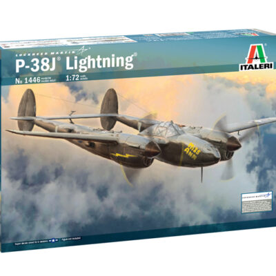 1:72 scale Italeri P-38J Lightning Plane Model Kit