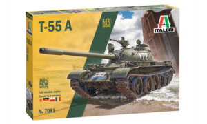 1:72 Scale Italeri T-55 A Tank Model Kit #1688