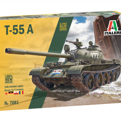 1:72 scale Italeri T-55 A Tank Model Kit