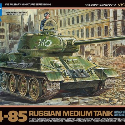 1:48 scale Tamiya T-34-85 Russian Medium Tank Model Kit