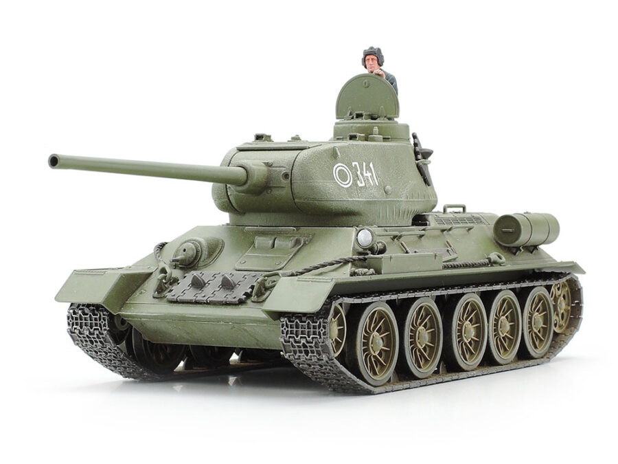 1:48 Scale Tamiya T-34-85 Russian Medium Tank Model Kit - Image 2