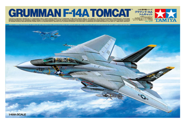 1:48 Scale Tamiya Grumman F-14A Tomcat Model Kit #1710