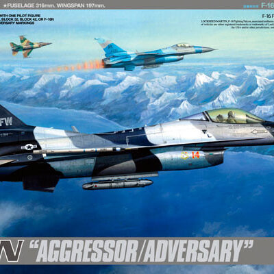 1:48 scale Tamiya F-16 C/N AGGRESSOR Model Kit