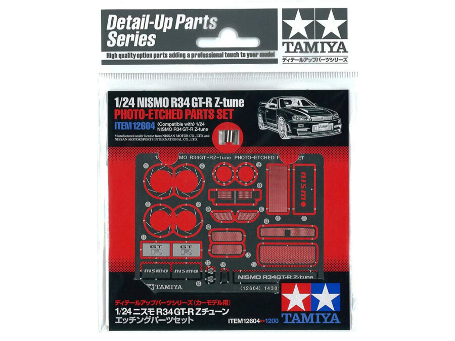 1:24 Scale Tamiya Nismo R34 GT-R Z-Tune Photo Etched Parts