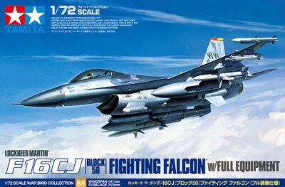 1:72 Scale Tamiya  F-16 CJ Fighting Falcon - Block 50 w/Full Equipment