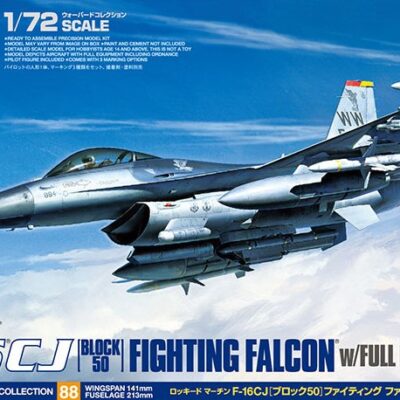 1:72 scale Tamiya F-16 CJ Fighting Falcon - Block 50 w/Full Equipment