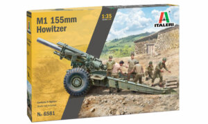 1:35 Scale Italeri M1 155mm Howitzer With Crew  Model Kit # 1728