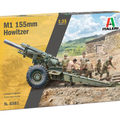 1:35 scale Italeri M1 155mm Howitzer With Crew Model Kit