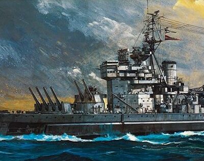 1:350 scale Tamiya British King George V Ship Model Kit