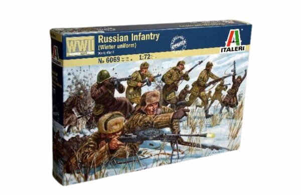 Italeri 1/72 WWII Russian Infantry Winter Uniform # 6069 