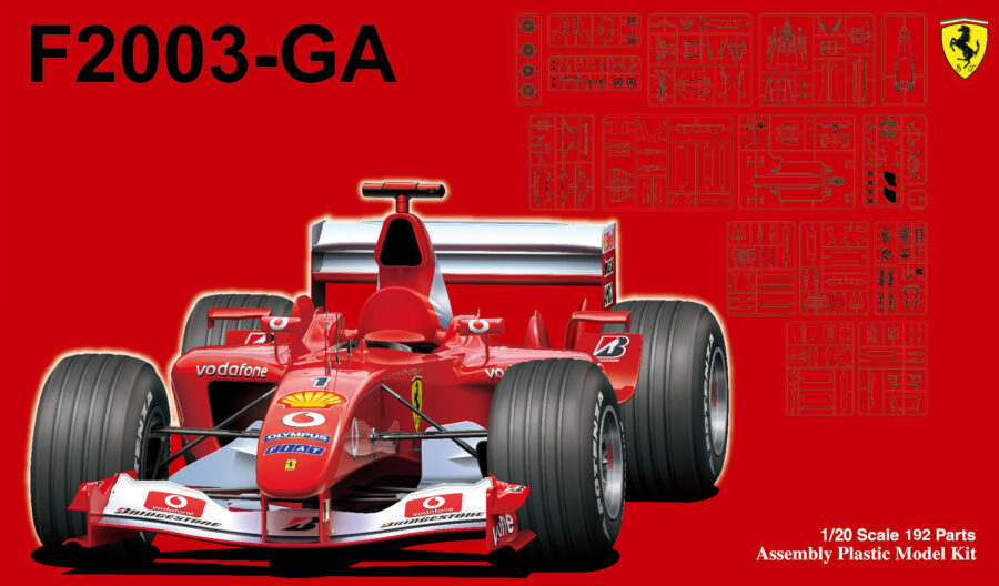 1:20 Scale Fujimi Ferrari F2003-GA F1 Car Model Kit