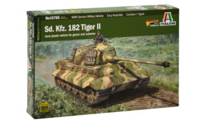 1:56 Scale Italeri Sd. Kfz. 182 Tiger ll Tank Model Kit #