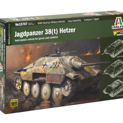 1:56 scale Italeri Jagdpanzer 38(t) Hetzer Tank Model Kit