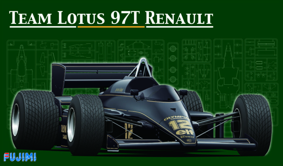 1:20 Scale Fujimi Team Lotus 97T Renault 1985 Model Kit