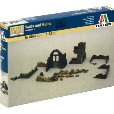 1:72 scale Italeri WW2 Diorama Models – Walls and Ruins