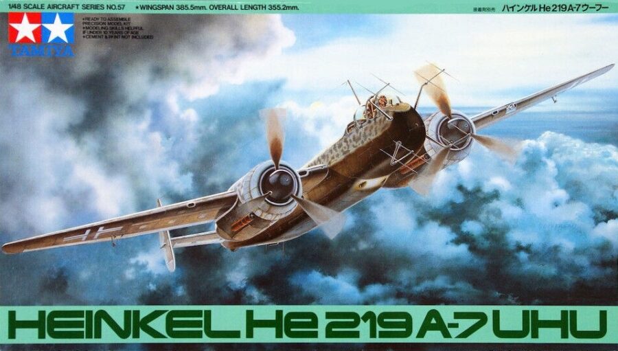 1:48 Scale Tamiya Heinkel He 219 A-7 "Uhu" Model Kit
