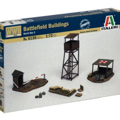 1:72 scale Italeri WW2 Diorama Models – Battlefield Buildings
