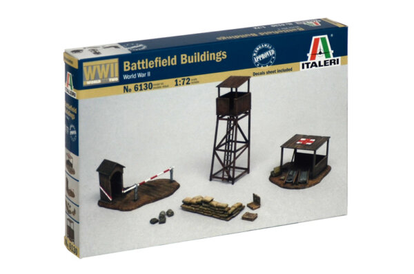 1:72 Scale Italeri WW2 Diorama Models – Battlefield Buildings #
