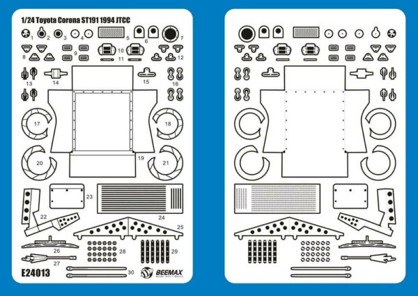 1:24 Scale Aoshima Detail-up parts for Toyota Corona