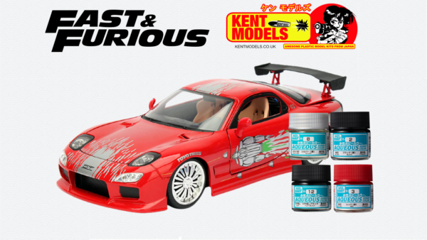 1:24 Scale Fast & Furious Dominic Toretto 1993 RX-7 *PAINT ONLY Bundle