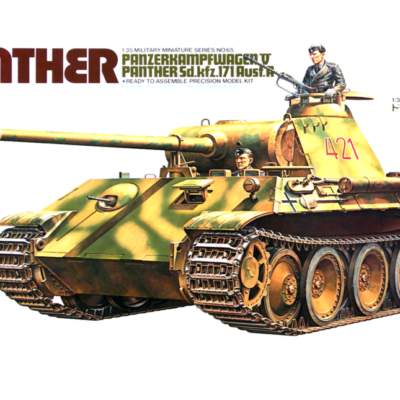 1:35 scale Tamiya German Panther Medium Tank Model Kit