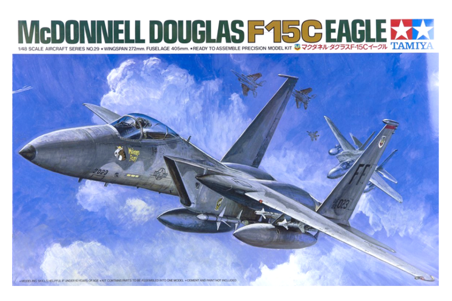 1:48 Scale Tamiya McDonnell Douglas F-15C Eagle Model Kit