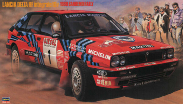1:24 Scale Hasegawa CR8 Lancia Delta HF Integrale 16V 1989 Sanremo Rally Model Kit