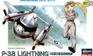 1:Egg Hasegawa P-38 Lightning Eggplane Series Model Kit #