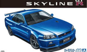 1:24 Scale Fast and Furious 4 Brian O'Conner Bayside Blue R34 Skyline Bundle
