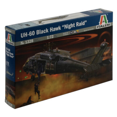 1:72 scale Italeri UH - 60 Black Hawk "Night Raid" Helicopter Model Kit