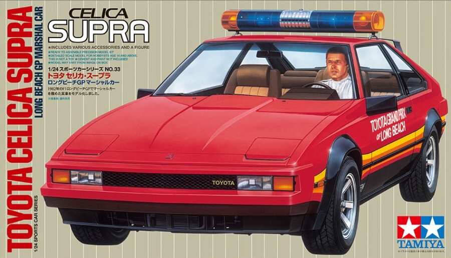 1:24 Scale Tamiya Toyota Celica Supra Long-Beach GP Marshall Model Kit