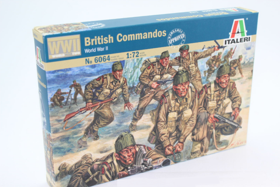 1:72 Scale Italeri WW2 Diorama Models – British Commandos