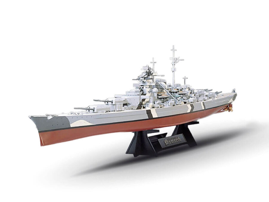 1:350 Scale Tamiya German Battleship Bismarck Model Kit - Image 2