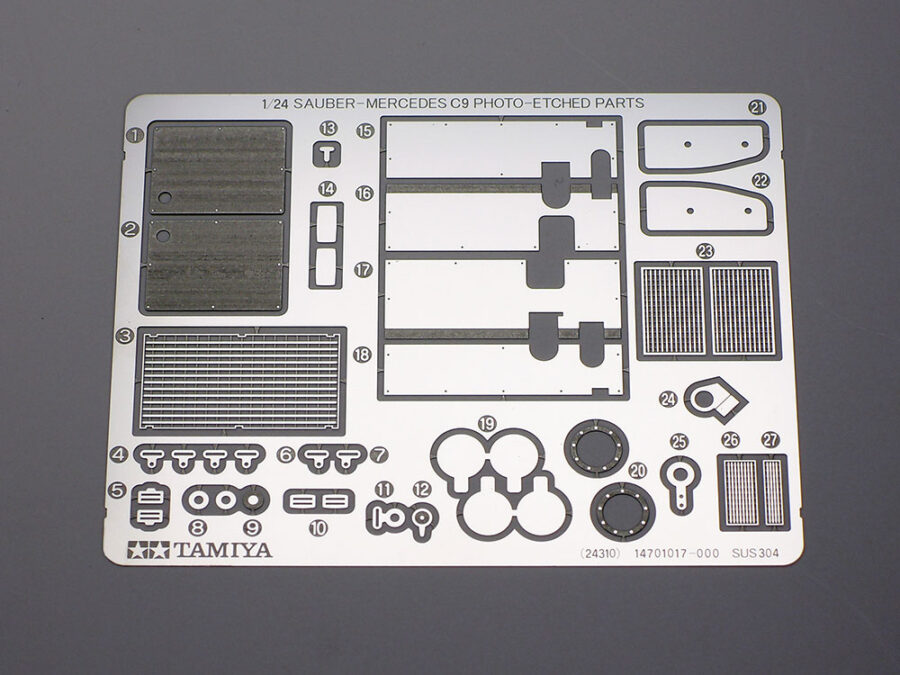 1:24 Scale Tamiya Sauber-Mercedes C9 1989 Model Car Kit - Image 7