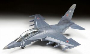 1:48 Scale Zvezda YAK-130 Russian Light Ground-Attack Aircraft Model Kit #