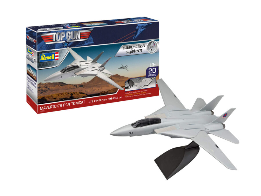 1:72 Scale Revell Top Gun Maverick's F-14 A Tomcat Easy Click Model Kit