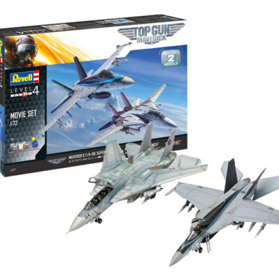 1:72 scale Revell Top Gun Maverick Two Kit Movie Set With Tools, Glues & Paint