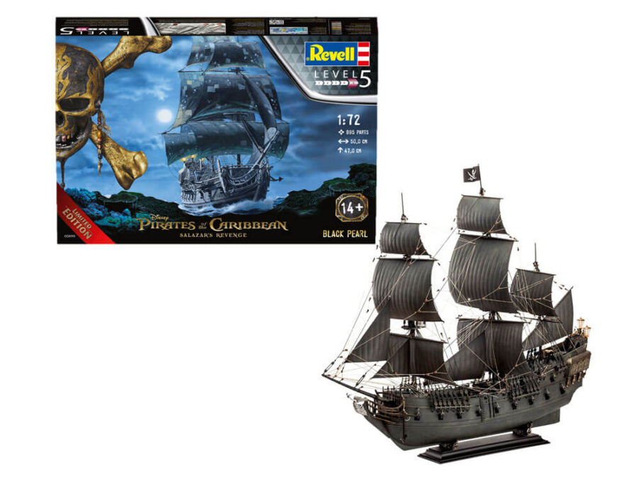 1:72 Scale Pirates of the Caribbean Black Pearl Model Kit