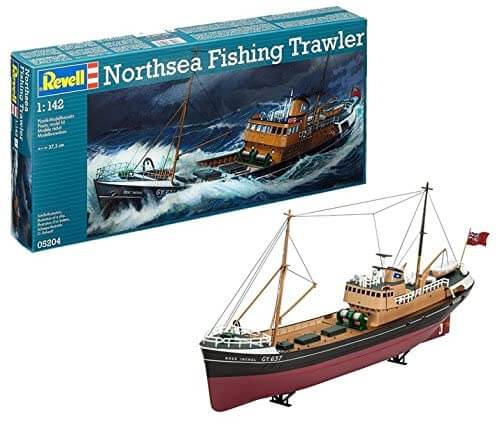 1:142 Scale Revell North Sea Fishing Trawler Boat Model Kit - Kent