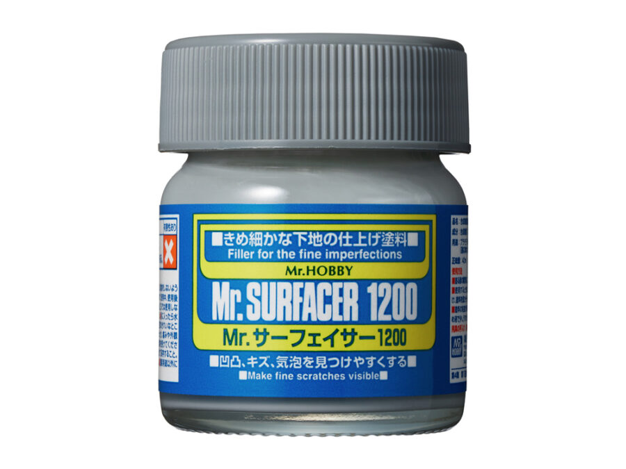 Mr.Hobby Surfacer 1000/1500 40ml Jar - By Hand/Airbrush - Image 5