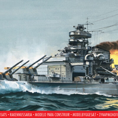 1:600 scale Airfix Bismarck Model Kit
