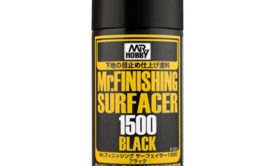 Mr Hobby Mr Finishing Surfacer 1500 [Primer] Black Spray Can 170ml