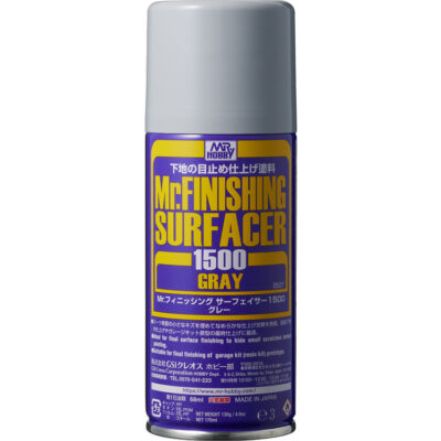Mr Hobby Mr Finishing Surfacer 1500 [Primer] Grey Spray Can 170ml
