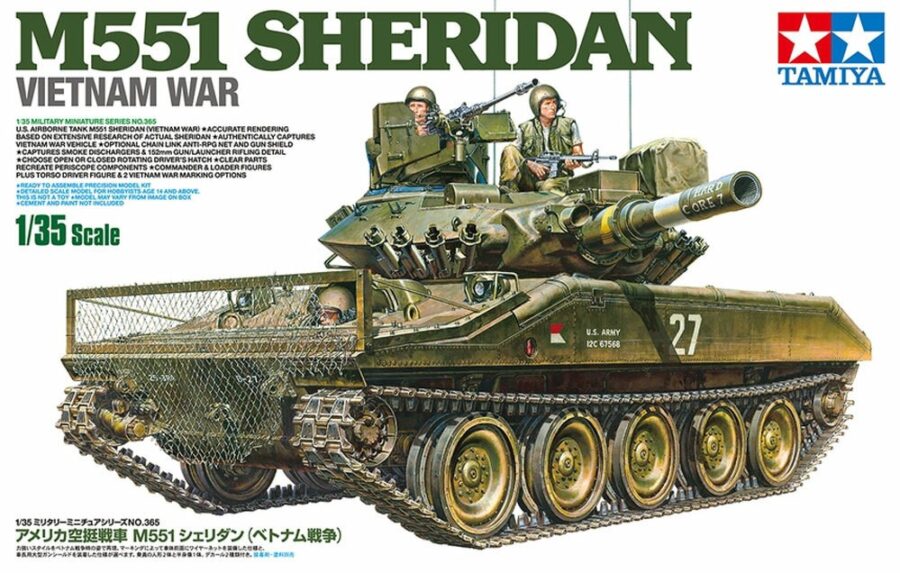 1:35 Scale Tamiya M551 Sheridan - Vietnam Model Kit
