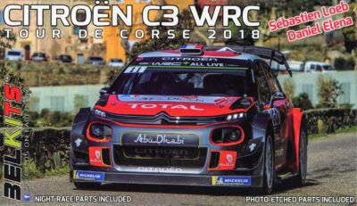 1:24 Scale Belkits Citroen C3 WRC CORSICA 2018