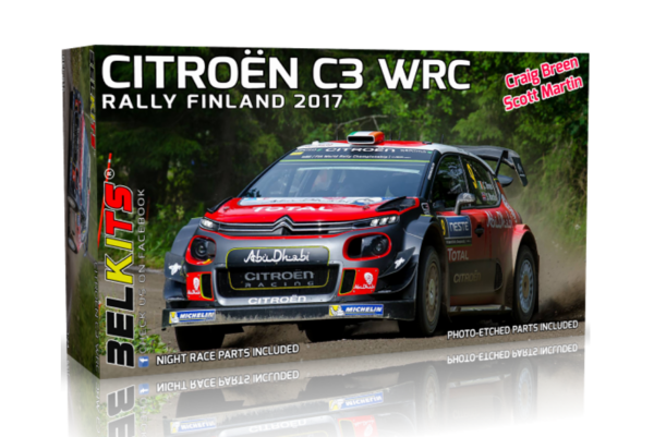 1:24 Scale Belkits Citroen C3 WRC FINLAND RALLY#