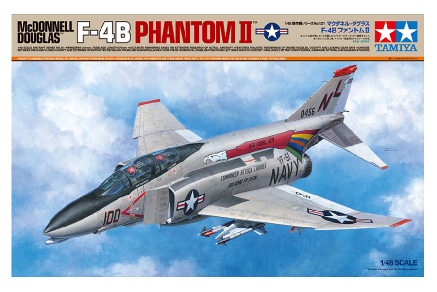 1:48 Scale Tamiya McDonnell Douglas F-4B Phantom II Model Kit