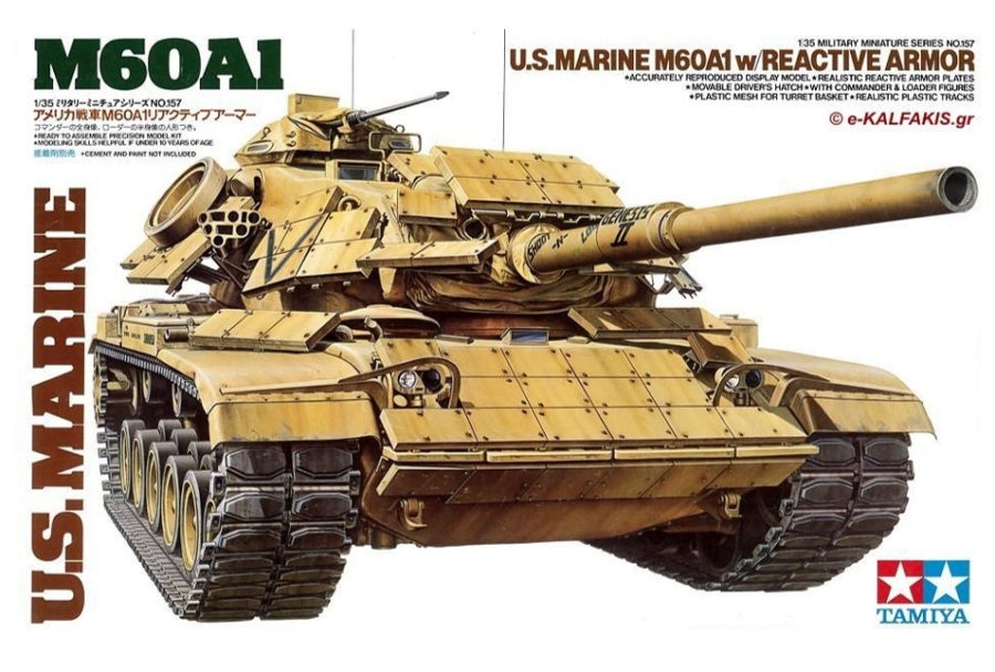 1:35 Scale Tamiya US Marine M60A1 Model Kit