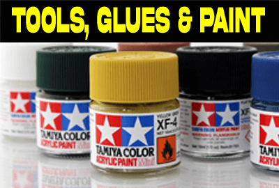 Tools glues paint