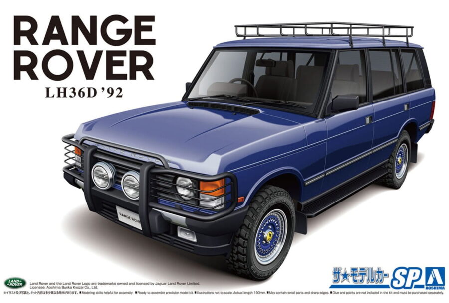 1:24 Scale Aoshima Range Rover LH36D 1992 Model Kit